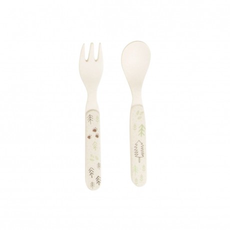 Σετ κουτάλι πιρούνι Bamboo "BEAR CAMP"